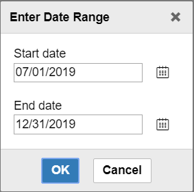 Date Range Window