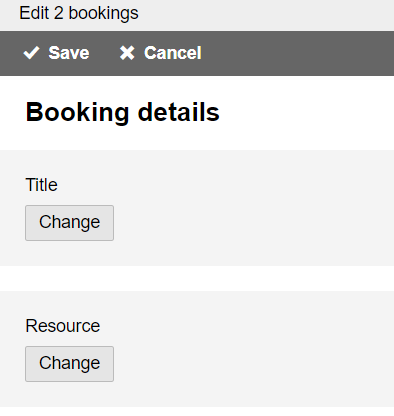 Edit Multiple Bookings